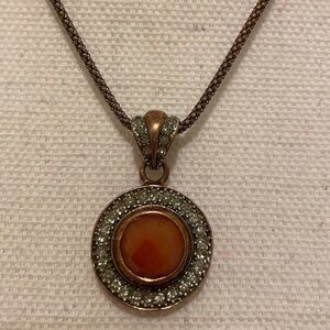 Marcello Fontana Pendant Necklace, Orange
